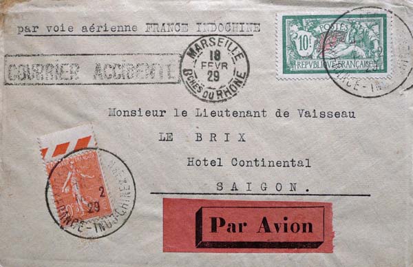 Courrier accidenté