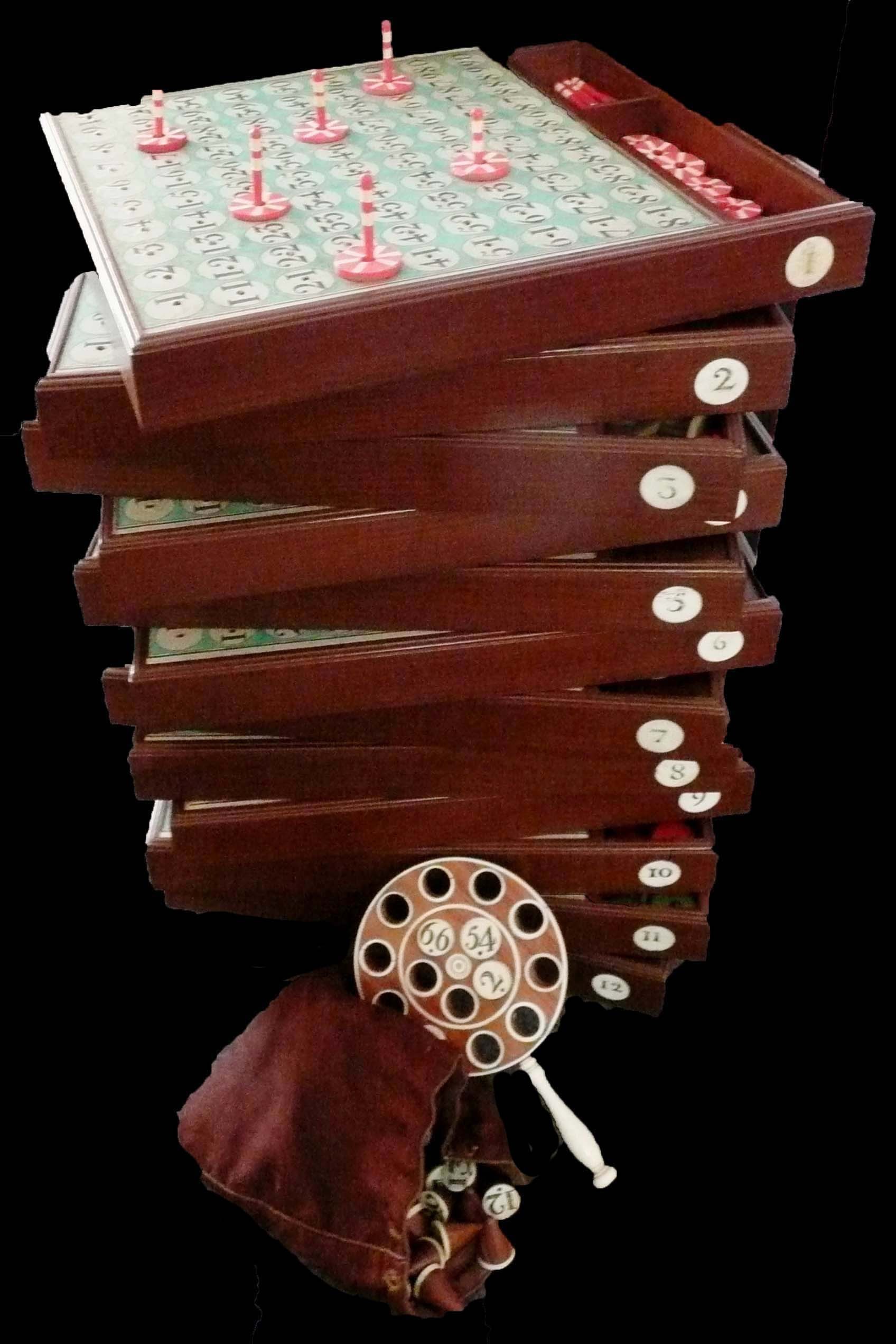 Jeu de loto dauphin - 19ème siècle