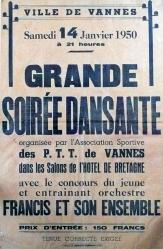 Vannes 14 janvier 1950